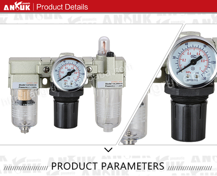 Processeur de source de gaz de composants pneumatiques de filtre à air de type standard AC2000-02 SMC